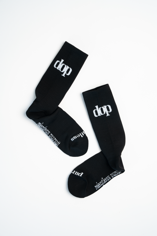 Jet Black Performance Socks
